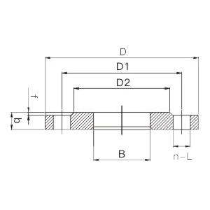 Slip-on welding flange